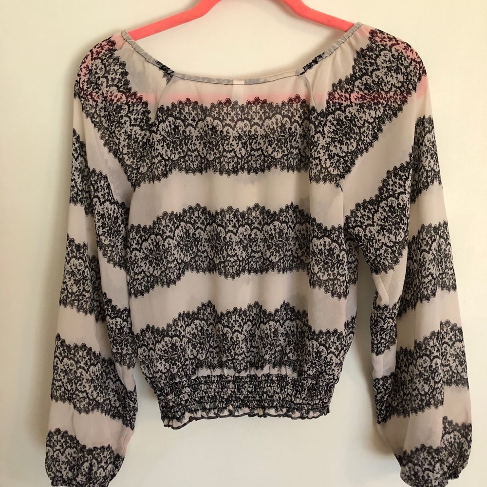 Xhileration off the shoulder top